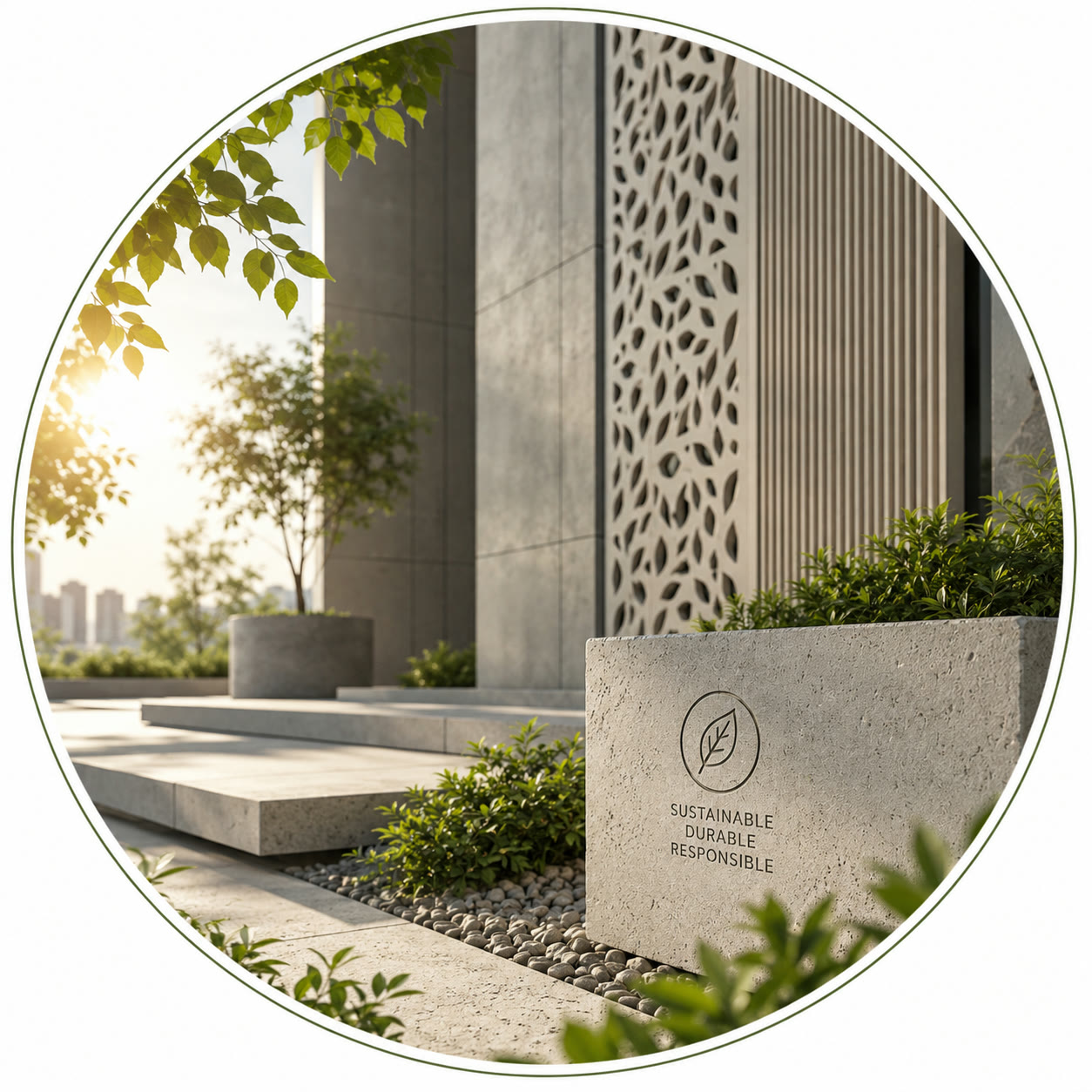 Sustainable, durable and responsible GFRC architecture